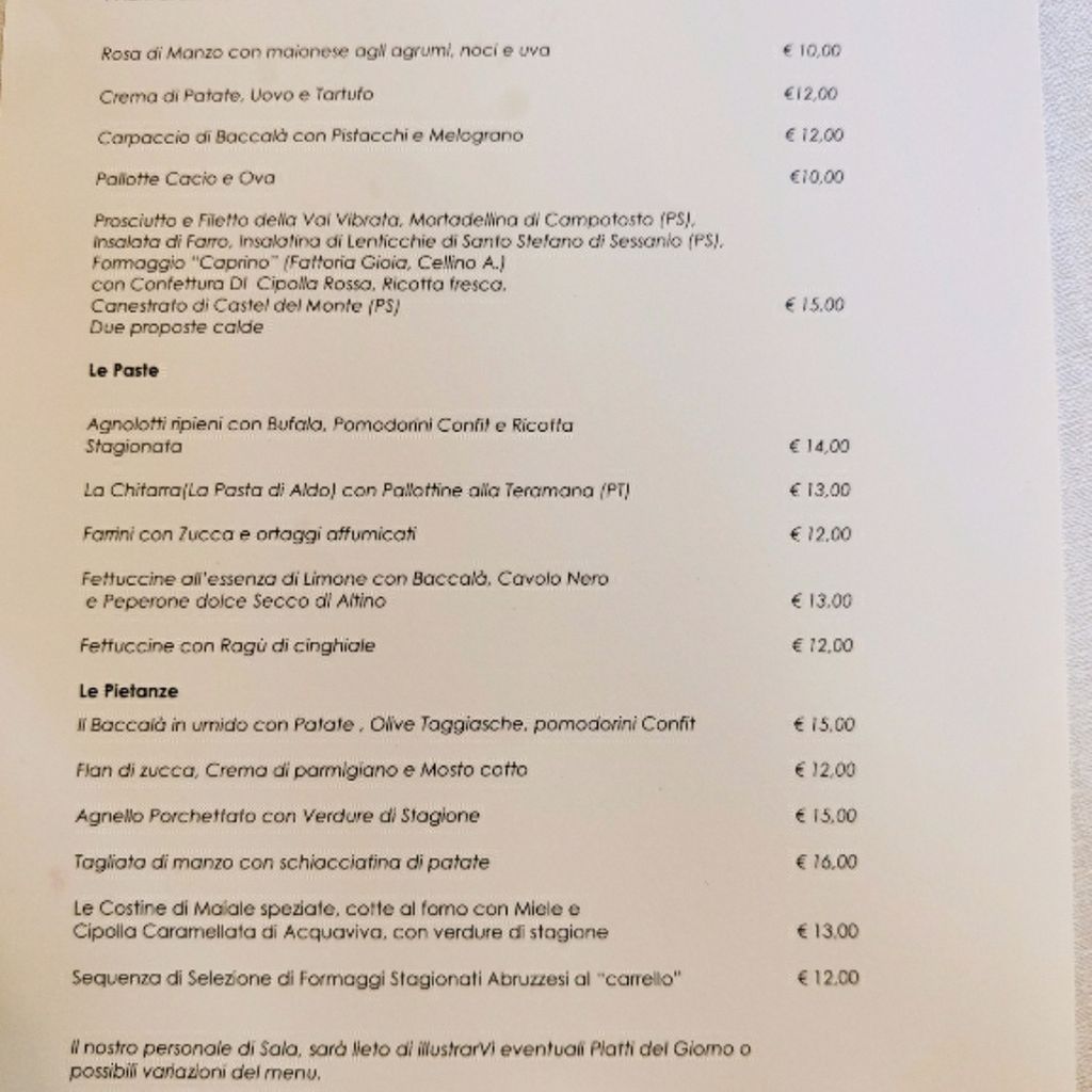 Restaurant Borgo Spoltino Capoposta